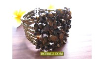 Abeads Organic Stones Cuff Bracelets Fashion 